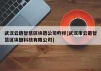 武汉云链智慧区块链公司咋样[武汉市云链智慧区块链科技有限公司]